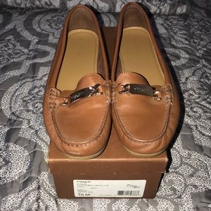 Coach loafers saddle color size 10 M Good Cond.